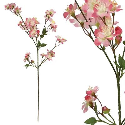 ΚΛΑΔΙ ΚΕΡΑΣΙΑΣ ΡΟΖ ΑΝΘΙΣΜΕΝΟ - Y116cm 24/144KIB