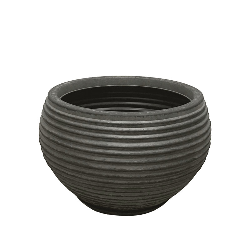 POLYRESIN ΚΑΣΠΩ ΜΕ ΠΙΑΤΟ ΜΑΥΡΟ ΠΑΛΑΙΩΜΕΝΟ ΓΑΒΑΘΑ ΜΕΣΑΙΟ - Φ53.5x35cm