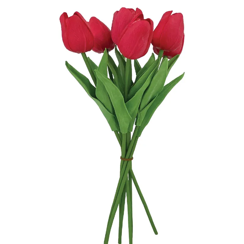 ΜΠΟΥΚΕΤΟ ΤΟΥΛΙΠΕΣ ΚΟΚΚΙΝΟ REAL TOUCH - Υ34cm 48/288KIB