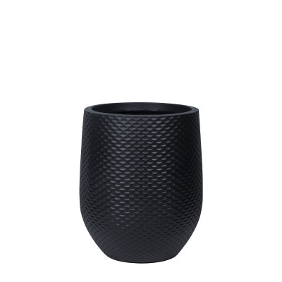 ΚΑΣΠΩ FIBERCLAY ΜΑΥΡΟ ΦΟΛΙΔΩΤΟ ΜΕΣΑΙΟ - Φ37x45cm