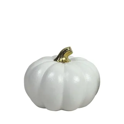 ΚΕΡΑΜΙΚΟ ΚΟΛΟΚΥΘΑ ΛΕΥΚΟ/ΧΡΥΣΟ ΜΑΤ ΜΙΚΡΟ - 15.2cm 18/ΚΙΒ