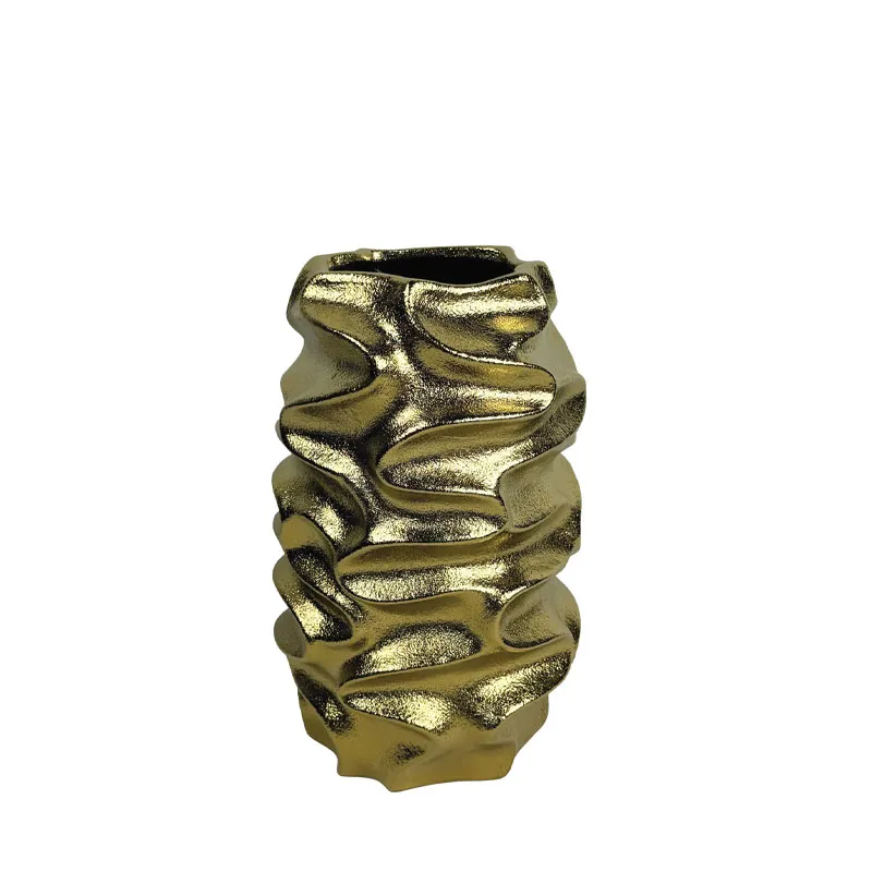 ΚΕΡΑΜΙΚΟ ΒΑΖΟ ΧΡΥΣΟ XYTO KΥΜΑΤΙΣΤΟ ΕΦΕ ΜΕΣΑΙΟ - 26.7 cm 1/6ΚΙΒ