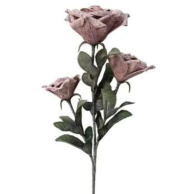 ΚΛΑΔΙ FOAM ΡΟΖ/ΜΩΒ ΠΙΤΣΙΛΩΤΟ Χ3 ΛΟΥΛΟΥΔΙΑ - Φ20x95cm 8/48KIB