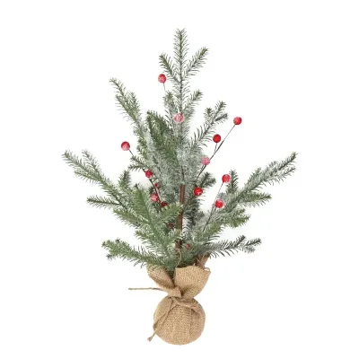 ΧΡΙΣΤΟΥΓΓΕΝΙΑΤΙΚΟ ΔΕΝΤΡΑΚΙ ΣΕ ΠΟΥΓΚΙ ΕΛΑΤΟ ΜΕ ΚΑΡΠΟΥΣ ΓΚΙ - Υ47cm 360/ΚΙΒ