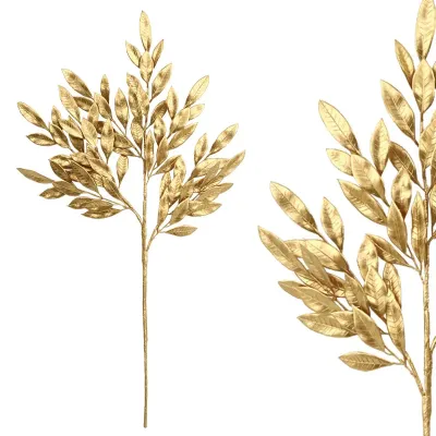 ΚΛΑΔΙ ΔΑΦΝΗΣ ΧΡΥΣΟ ME ΦΥΛΛΑ Χ8 - 20x7x76cm 12/120ΚΙΒ