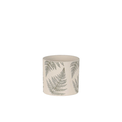 ΚΑΣΠΩ ΤΣΙΜΕΝΤΕΝΙΟ ΕΚΡΟΥ-ΠΡΑΣΙΝΟ ΣΤΡΟΓΓΥΛΟ ΦΥΛΛΑ ΦΤΕΡΗΣ Φ13.5x12.5cm - 1/24ΚΙΒ