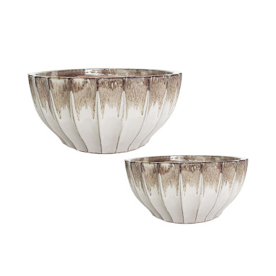 ΣΕΤ/2 ΚΑΣΠΩ-ΜΠΟΛ ΠΗΛΙΝΑ ΜΠΕΖ ΟΒΑΛ ΜΕ ΡΑΒΔΩΣΕΙΣ - S:Φ25.5x12.5, L:Φ31x15.5 2/KIB ΣΕΤ/2 ΚΑΣΠΩ-ΜΠΟΛ ΠΗΛΙΝΑ ΜΠΕΖ ΟΒΑΛ ΜΕ ΡΑΒΔΩΣΕΙΣ - S:Φ25.5x12.5, L:Φ31x15.5 2/KIB