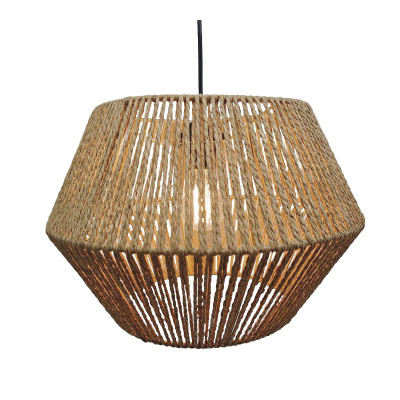 ΚΑΠΕΛΟ ΦΩΤΙΣΤΙΚΟΥ ΚΡΕΜΑΣΤΟ ΚΑΦΕ ΜΕ ΣΧΟΙΝΊA - Φ39x26cm 6ΚΙΒ