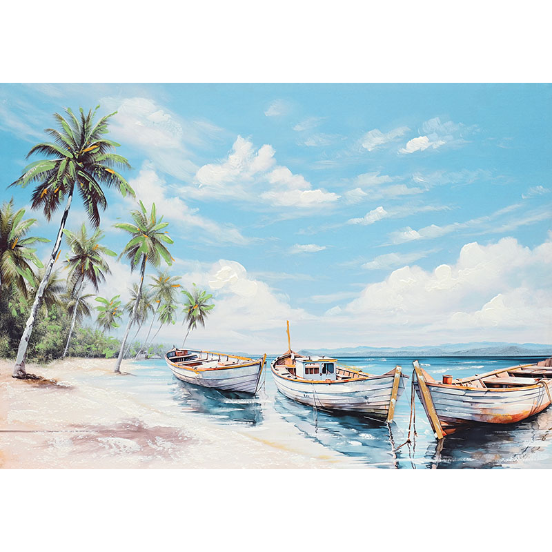 ΠΙΝΑΚΑΣ ΚΑΜΒΑΣ ΠΑΡΑΛΙΑ ΜΕ ΦΟΙΝΙΚΕΣ ΚΑΙ ΚΑΡΑΒΙΑ - 70x100cm 8/KIB ΠΙΝΑΚΑΣ ΚΑΜΒΑΣ ΠΑΡΑΛΙΑ ΜΕ ΦΟΙΝΙΚΕΣ ΚΑΙ ΚΑΡΑΒΙΑ - 70x100cm 8/KIB