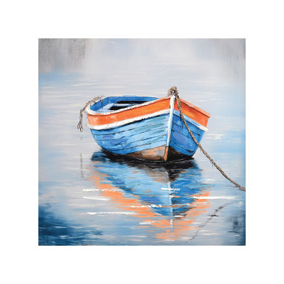 ΠΙΝΑΚΑΣ ΚΑΜΒΑΣ ΚΑΡΑΒΑΚΙ ΣΤΗΝ ΘΑΛΑΣΣΑ - 60x60cm 16/KIB