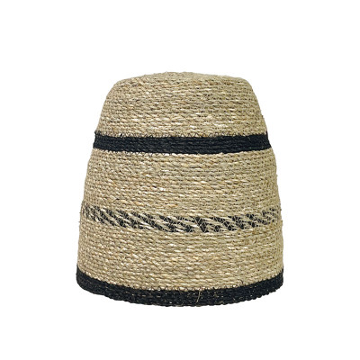 ΨΑΘΙΝΟ ΚΑΠΕΛΟ ΦΩΤΙΣΤΙΚΟΥ ΜΠΕΖ/ΜΑΥΡΟ ΓΡΑΜΜΕΣ ΜΠΟΧΟ - Φ18/30x30cm 12/ΚΙΒ