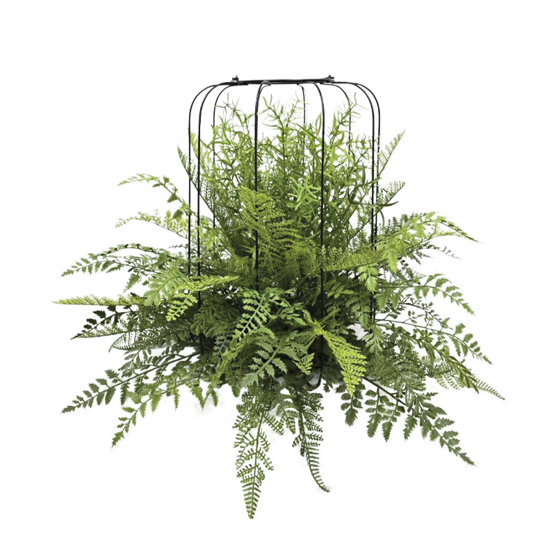 ΚΡΕΜΑΣΤΗ ΦΤΕΡΗ ΠΡΑΣΙΝΗ ΣΕ ΜΕΤΑΛΛΙΚΗ ΒΑΣΗ - Φ66x68cm 4/ΚΙΒ