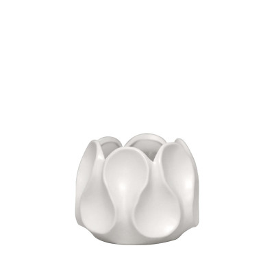 ΒΑΖΟ ΛΕΥΚΟ ΚΕΡΑΜΙΚΟ ΜΕ ΠΤΥΧΩΣΕΙΣ - 16x12.5cm 1/18ΚΙΒ