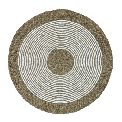 ΧΑΛΙ ΣΤΡΟΓΓΥΛΟ ΨΑΘΑ ΦΥΣΙΚΟ ΚΑΦΕ/ΕΚΡΟΥ ΝΙΜΑ ΒΑΜΒΑΚΕΡΟ ΣΕ ΚΥΚΛΟΥΣ ΣΠΙΡΑΛ - Φ100cm 10/KIB