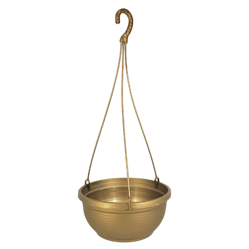 ΚΡΕΜΑΣΤΗ ΓΛΑΣΤΡΑ ΧΡΥΣΟ ΠΛΑΣΤΙΚΗ MISKA WISZACA - Φ22x11(50)cm 10/ΣΑΚ