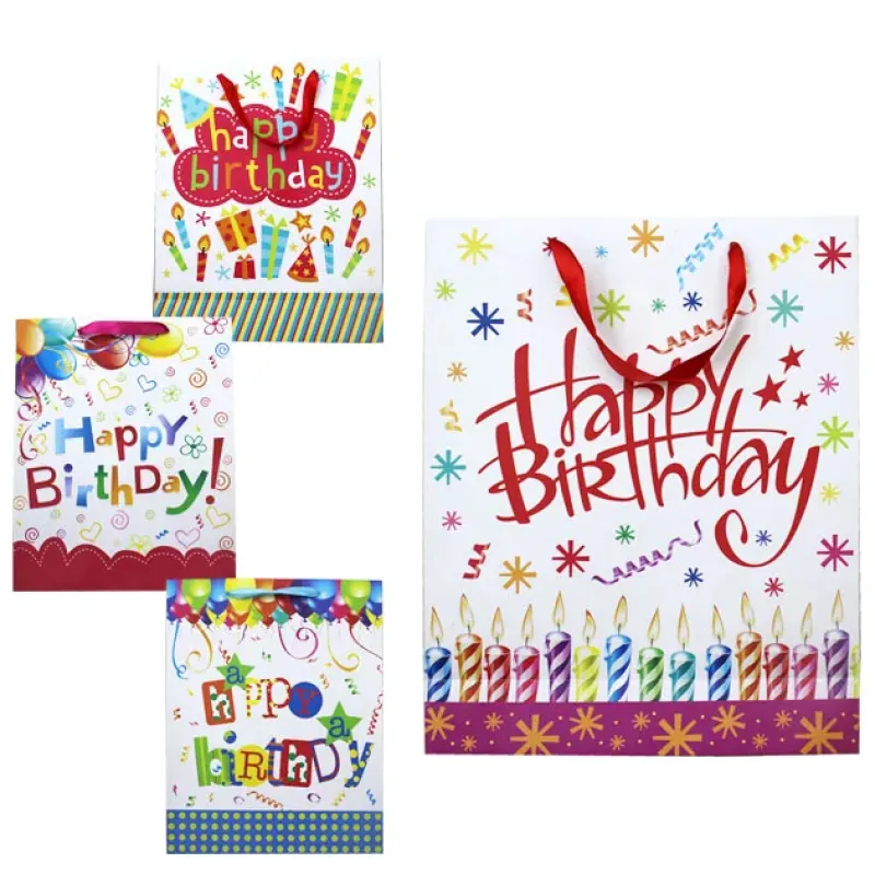 ΧΑΡΤΙΝΗ ΣΑΚΟΥΛΑ HAPPY BIRTHDAY (4 ΣΧΕΔΙΑ) 39x30x10cm 12/ΣΑΚ ΧΑΡΤΙΝΗ ΣΑΚΟΥΛΑ HAPPY BIRTHDAY (4 ΣΧΕΔΙΑ) 39x30x10cm 12/ΣΑΚ