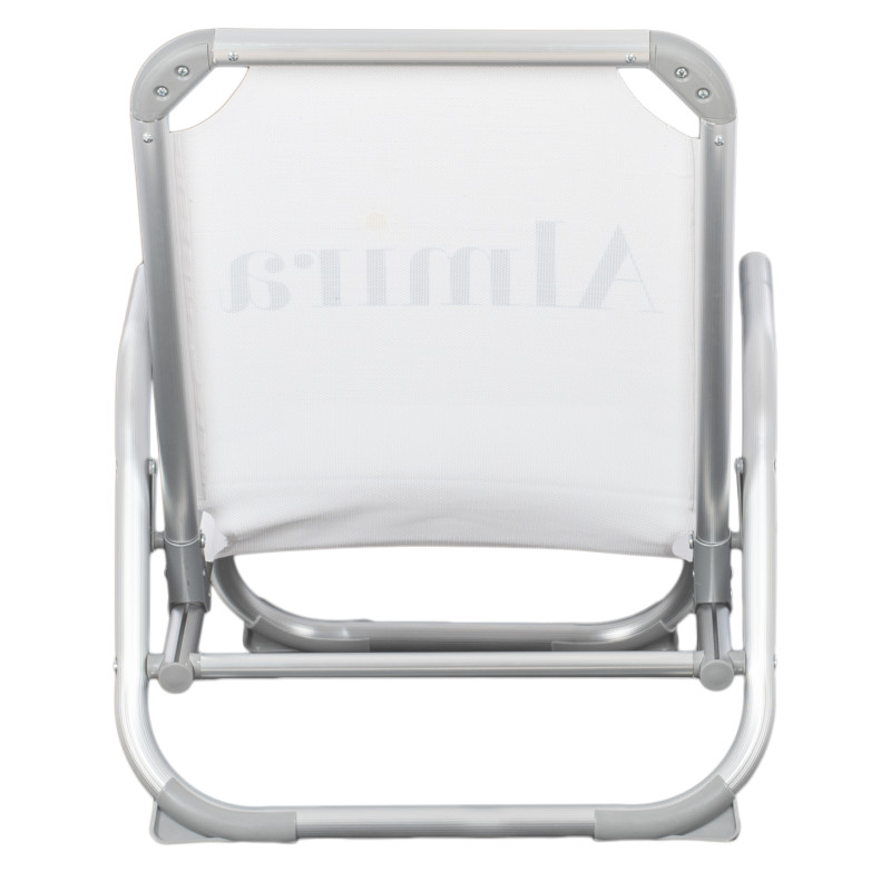 ΚΑΡΕΚΛΑΚΙ ΠΑΡΑΛΙΑΣ ΑΛΟΥΜINIOY ΒΑΡ.ΤΥΠΟΥ ΨΗΛΗ ΠΛΑΤΗ ALMIRA HM5053.03 ΛΕΥΚΟ 55x71x66Υεκ