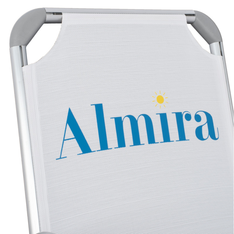 ΚΑΡΕΚΛΑΚΙ ΠΑΡΑΛΙΑΣ ΑΛΟΥΜINIOY ΒΑΡ.ΤΥΠΟΥ ΨΗΛΗ ΠΛΑΤΗ ALMIRA HM5053.03 ΛΕΥΚΟ 55x71x66Υεκ