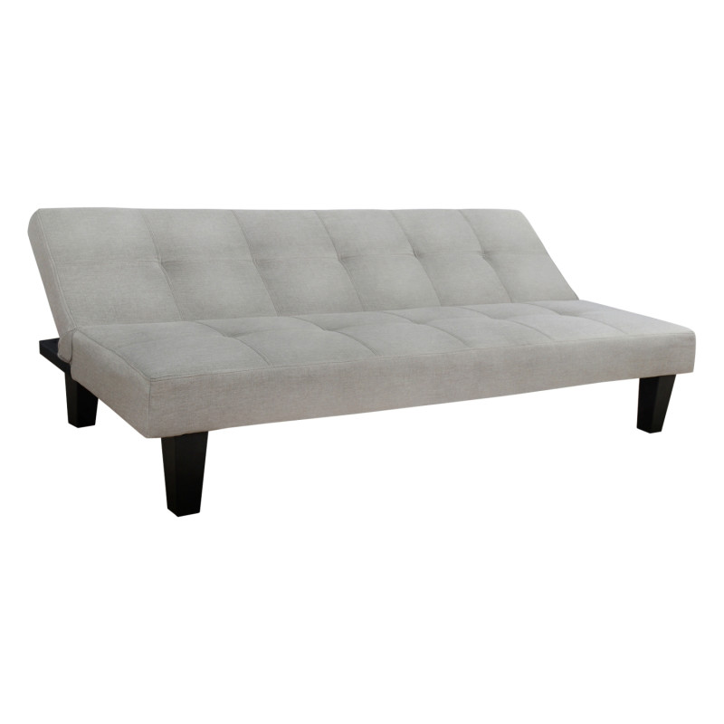 ΚΑΝΑΠΕΣ ΚΡΕΒΑΤΙ ODESSA HM3000.01 ΥΦΑΣΜΑ ΜΠΕΖ 179x80x79 εκ.