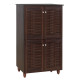 ΠΑΠΟΥΤΣΟΘΗΚΗ-ΝΤΟΥΛΑΠΙ KABIRA 4 ΠΟΡΤΕΣ HM2210.01 WENGE 77Χ34Χ123εκ.