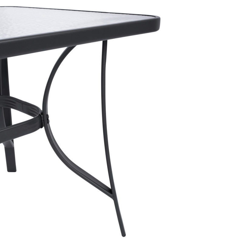 ΣΕΤ ΤΡΑΠΕΖΑΡΙΑΣ 7ΤΜΧ 140X80 BRUNO & 6TMX LEON ΠΟΛΥΘΡΟΝΑ ΓΚΡΙ