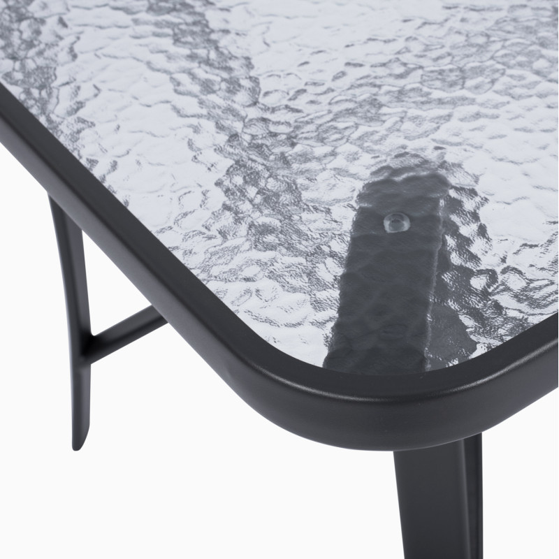 ΣΕΤ ΤΡΑΠΕΖΑΡΙΑ ΓΚΡΙ  ΜΕΤΑΛΛΙΚΗ 7ΤΜΧ ΜΕ 6ΚΑΡΕΚΛΕΣ ΚΑΙ ΤΡΑΠΕΖΙ 160Χ90 HM5206.01