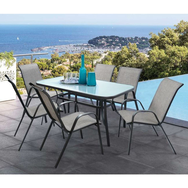 ΣΕΤ ΤΡΑΠΕΖΑΡΙΑ 7ΤΜΧ 1 ΤΡΑΠΕΖΙ 150Χ90+6ΚΑΡΕΚΛΕΣ ΓΚΡΙ HM5119.01 ΣΕΤ ΤΡΑΠΕΖΑΡΙΑ 7ΤΜΧ 1 ΤΡΑΠΕΖΙ 150Χ90+6ΚΑΡΕΚΛΕΣ ΓΚΡΙ HM5119.01