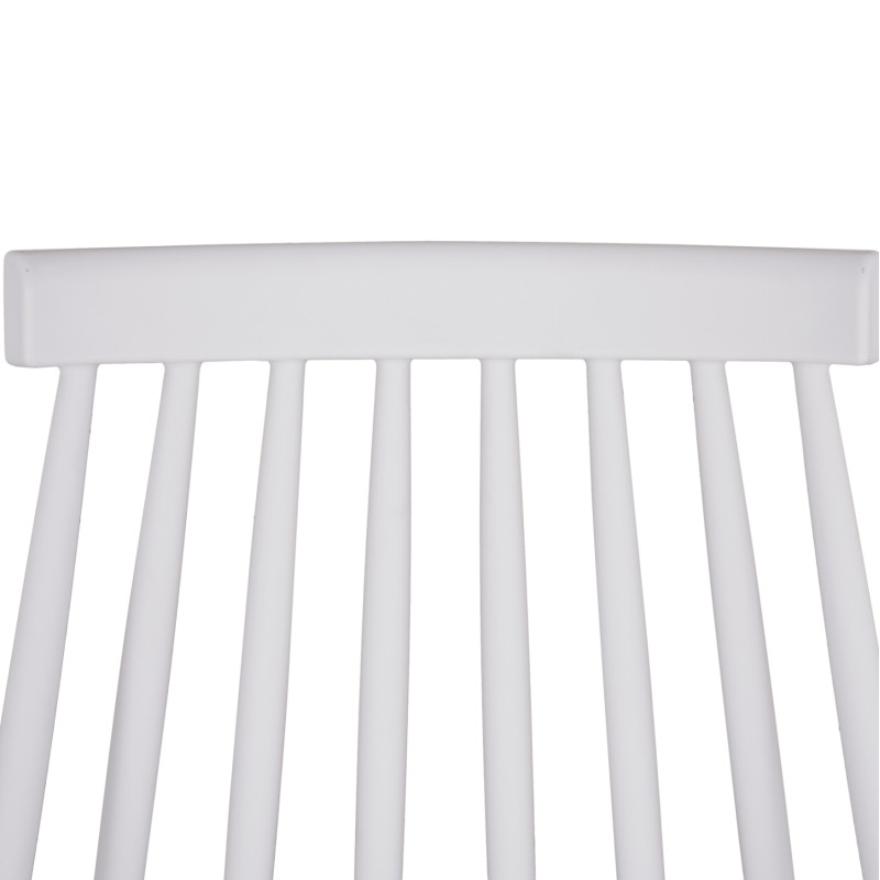 ΚΑΡΕΚΛΑ ΤΡΑΠΕΖΑΡΙΑΣ HM8052.01 VANESSA ΛΕΥΚΗ ΜΕ ΜΕΤΑΛΛΙΚΑ ΠΟΔΙΑ 43x46,5x82 εκ.