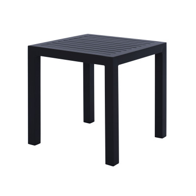 ΤΡΑΠΕΖΙ ΑΛΟΥΜΙΝΙΟΥ QIANA HM5402.02 ΓΚΡΙ 45x45x45,5Υ εκ.