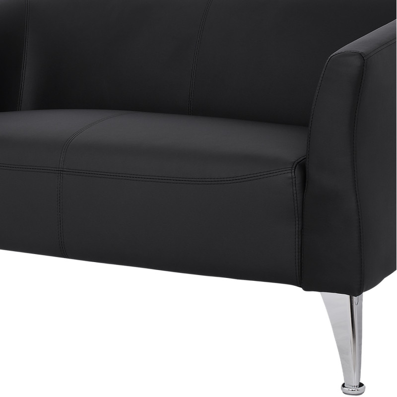 ΚΑΝΑΠΕΣ 2ΘΕΣΙΟΣ KIANA HM3122.21 ΜΕ ΜΑΥΡΟ PU 130x75x71 εκ.