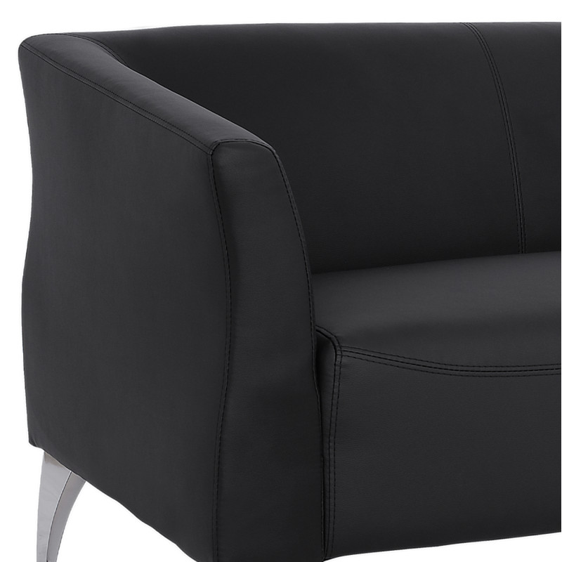 ΚΑΝΑΠΕΣ 2ΘΕΣΙΟΣ KIANA HM3122.21 ΜΕ ΜΑΥΡΟ PU 130x75x71 εκ.