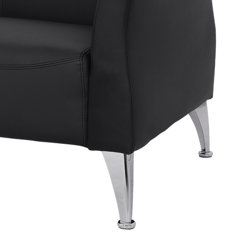 ΚΑΝΑΠΕΣ 2ΘΕΣΙΟΣ KIANA HM3122.21 ΜΕ ΜΑΥΡΟ PU 130x75x71 εκ.