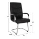 ΠΟΛΥΘΡΟΝΑ JACOB HM1045.11 ΜΑΥΡΟ PU ΜΕ ΒΑΣΗ ΧΡΩΜΙΟΥ 57x66,5x102 cm