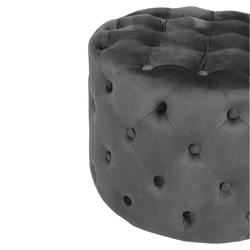 ΣΚΑΜΠΟ KASSIE ΓΚΡΙ ΒΕΛΟΥΔΟ ΤΥΠΟΥ CHESTERFIELD HM8406.01 Φ60x43Υ εκ. ΣΚΑΜΠΟ KASSIE ΓΚΡΙ ΒΕΛΟΥΔΟ ΤΥΠΟΥ CHESTERFIELD HM8406.01 Φ60x43Υ εκ.