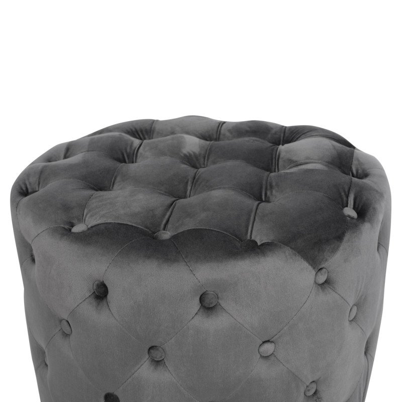 ΣΚΑΜΠΟ KASSIE ΓΚΡΙ ΒΕΛΟΥΔΟ ΤΥΠΟΥ CHESTERFIELD HM8406.01 Φ60x43Υ εκ. ΣΚΑΜΠΟ KASSIE ΓΚΡΙ ΒΕΛΟΥΔΟ ΤΥΠΟΥ CHESTERFIELD HM8406.01 Φ60x43Υ εκ.