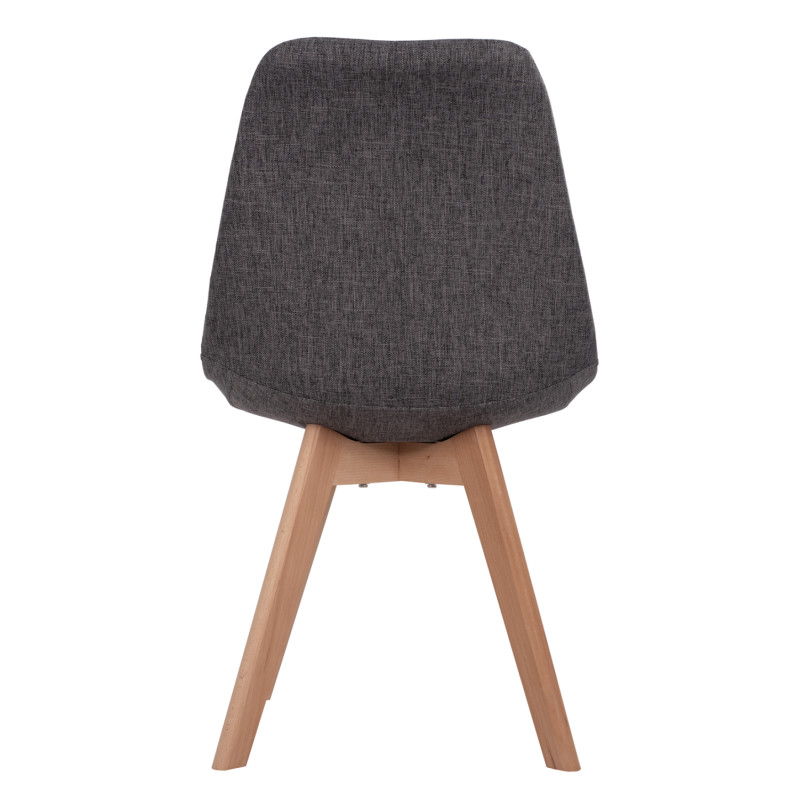 ΚΑΡΕΚΛΑ VEGAS ΜΕ ΞΥΛΙΝΑ ΠΟΔΙΑ ΚΑΙ ΜΕ ΥΦΑΣΜΑ ΓΚΡΙ HM0033.50 48Χ55Χ82 ΕΚ