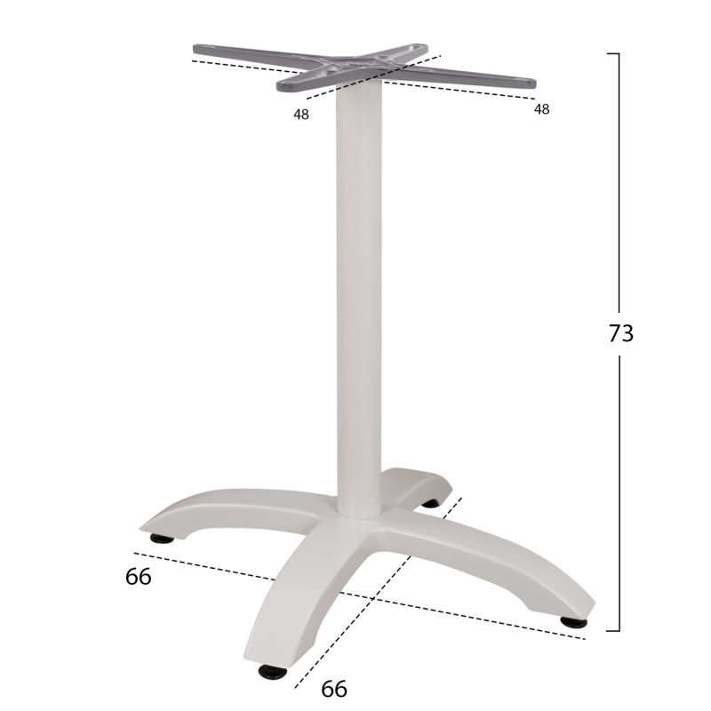 ΒΑΣΗ ΑΛΟΥΜΙΝΙΟΥ HM460.02 ΛΕΥΚΗ ΜΑΤ 66Χ66Χ72Υεκ. ΜΕ ΣΤΑΥΡΟ 48Χ48εκ. ΒΑΣΗ ΑΛΟΥΜΙΝΙΟΥ HM460.02 ΛΕΥΚΗ ΜΑΤ 66Χ66Χ72Υεκ. ΜΕ ΣΤΑΥΡΟ 48Χ48εκ.