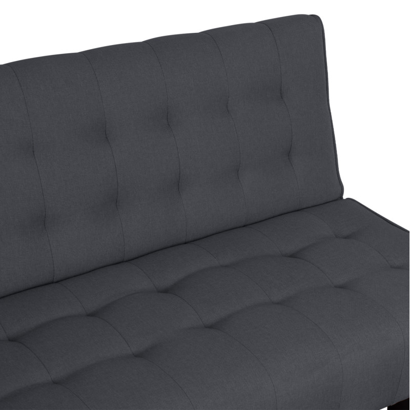 ΚΑΝΑΠΕΣ ΚΡΕΒΑΤΙ ΓΩΝΙΑ ΑΝΑΣΤΡΕΨΙΜΗ ZELDA HM3154.01 ΜΕ ΓΚΡΙ ΥΦΑΣΜΑ 254X163X74Y εκ.