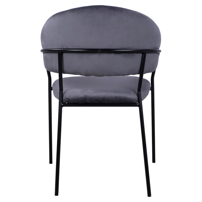 ΠΟΛΥΘΡΟΝΑΚΙ THEODORE HM8520.01 ΑΠΟ ΒΕΛΟΥΔΟ ΓΚΡΙ ΜΕ ΜΕΤΑΛΛΙΚΟ ΣΚΕΛΕΤΟ 55x50x82Υ εκ.