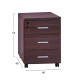 ΣΥΡΤΑΡΙΕΡΑ ΓΡΑΦΕΙΟΥ VANCE ΕΠΑΓΓΕΛΜΑΤΙΚΗ WENGE HM2048.12 40X40X55Υ εκ.