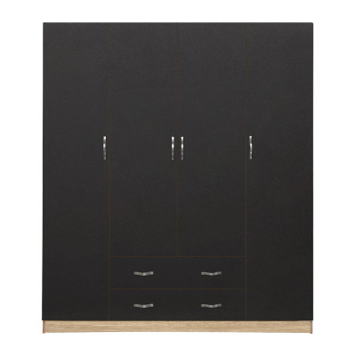 ΝΤΟΥΛΑΠΑ 4ΦΥΛΛΗ AZALEA ΜΕ 2 ΣΥΡΤΑΡΙΑ 200Χ56Χ180Υεκ. HM353.04 SONAMA-ΓΚΡΙ