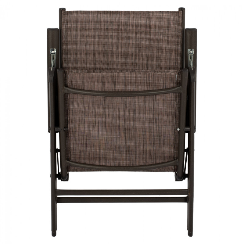 ΠΟΛΥΘΡΟΝΑ ZURI  7ΘΕΣΕΩΝ ΠΤΥΣ/ΝΗ ΜΕΤΑΛΛΙΚΗ ΚΑΦΕ ME ΚΑΦΕ TEXTILENE HM5700.02 55x70x103Υ εκ.