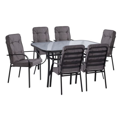 ΣΕΤ ΤΡΑΠΕΖΑΡΙΑΣ 7TMX ΤΡΑΠΕΖΙ 150Χ90Χ72Υεκ.ΚΑΙ 6 ΠΟΛΥΘΡΟΝΕΣ ΓΚΡΙ ΜΕΤΑΛΛΟ HM10561.01 ΣΕΤ ΤΡΑΠΕΖΑΡΙΑΣ 7TMX ΤΡΑΠΕΖΙ 150Χ90Χ72Υεκ.ΚΑΙ 6 ΠΟΛΥΘΡΟΝΕΣ ΓΚΡΙ ΜΕΤΑΛΛΟ HM10561.01