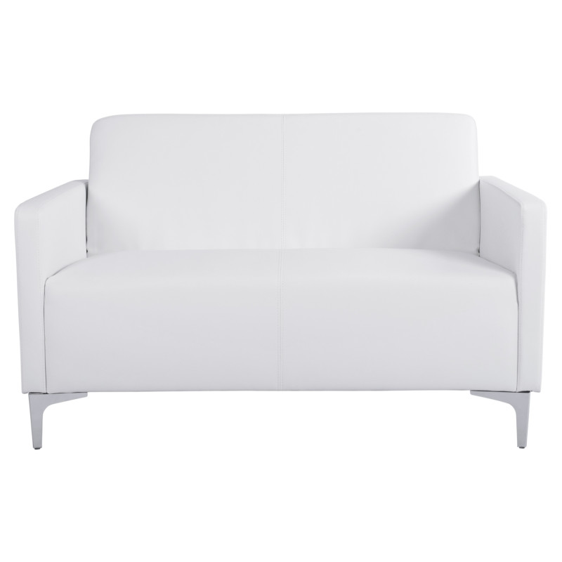 ΚΑΝΑΠΕΣ 2ΘΕΣΙΟΣ NELLIE HM3159.22 ΜΕ ΛΕΥΚΟ PU 113x71x71Υ εκ.
