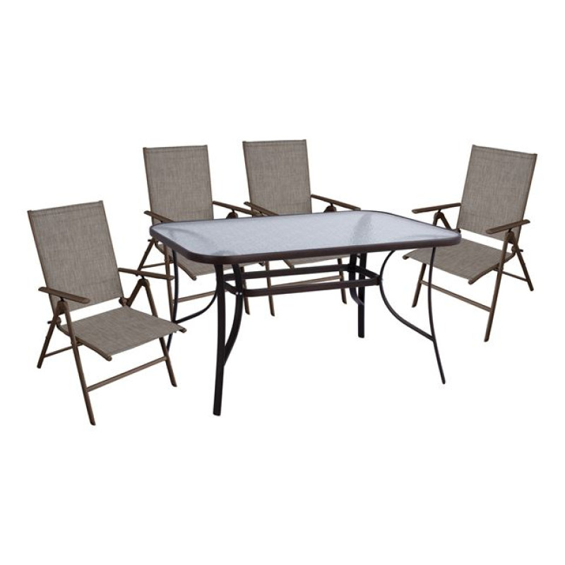 ΣΕΤ 5ΤΜΧ ΤΡΑΠΕΖΙ ΜΕΤΑΛΛΙΚΟ & ΠΤΥΣΣΟΜΕΝΕΣ ΚΑΡΕΚΛΕΣ ΚΑΦΕ HM10558.02 ΣΕΤ 5ΤΜΧ ΤΡΑΠΕΖΙ ΜΕΤΑΛΛΙΚΟ & ΠΤΥΣΣΟΜΕΝΕΣ ΚΑΡΕΚΛΕΣ ΚΑΦΕ HM10558.02