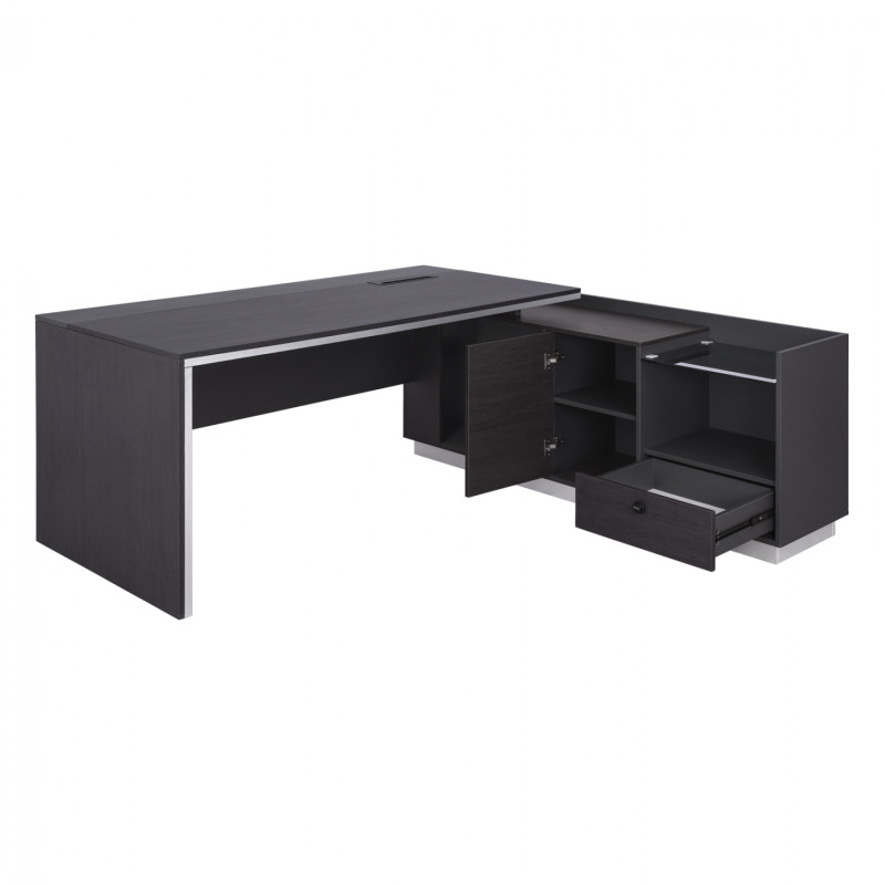 ΓΡΑΦΕΙΟ ΕΠΑΓΓΕΛΜΑΤΙΚΟ ΔΕΞΙΑ ΓΩΝΙΑ ROSEWOOD HM2112R 200X160X76Υ εκ.