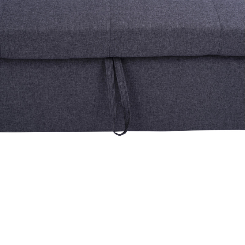 ΚΑΝΑΠΕΣ ΓΩΝΙΑ ΚΡΕΒΑΤΙ WAYNE 224x147x85Υεκ. HM3028.11 ΓΚΡΙ ΥΦΑΣΜΑ