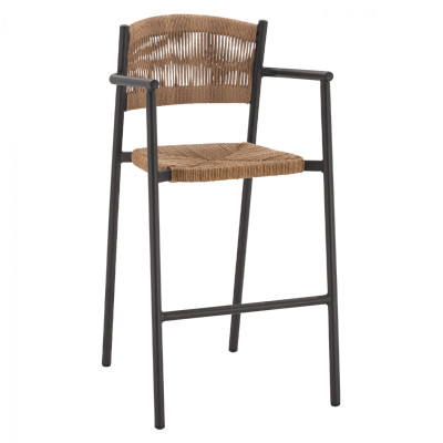 ΣΚΑΜΠΟ BAR ΑΛΟΥΜΙΝΙΟΥ ΑΝΘΡΑΚΙ ΜΕ ΣΧΟΙΝΙ PΕ ΜΠΕΖ HM5785.02 55,5x58x107 εκ. ΣΚΑΜΠΟ BAR ΑΛΟΥΜΙΝΙΟΥ ΑΝΘΡΑΚΙ ΜΕ ΣΧΟΙΝΙ PΕ ΜΠΕΖ HM5785.02 55,5x58x107 εκ.