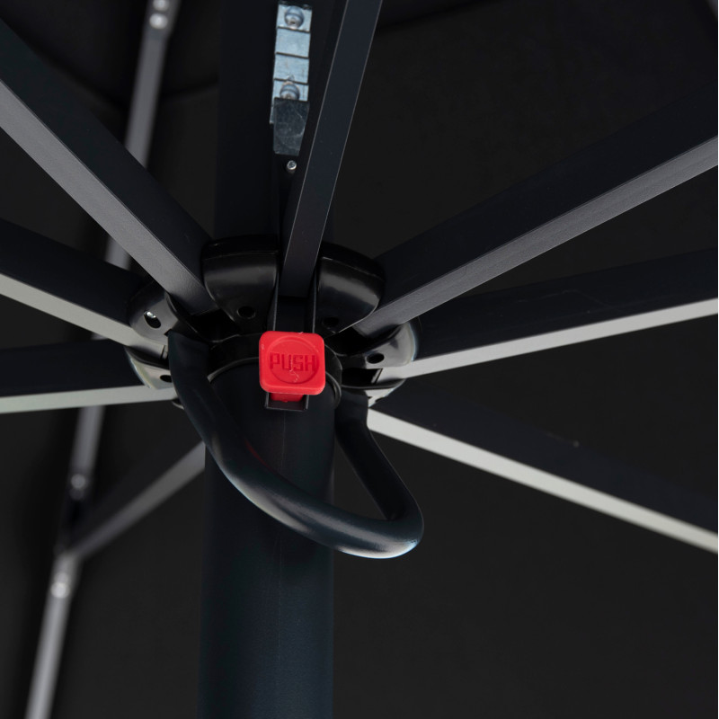 ΕΠΑΓΓΕΛΜΑΤΙΚΗ ΟΜΠΡΕΛΑ ALU ΤΗΛΕΣΚΟΠΙΚΗ HM6031.03 4x4x2,95-4Μ ΜΕ ΜΑΥΡΟ ΑΚΡΥΛΙΚΟ ΠΑΝΙ