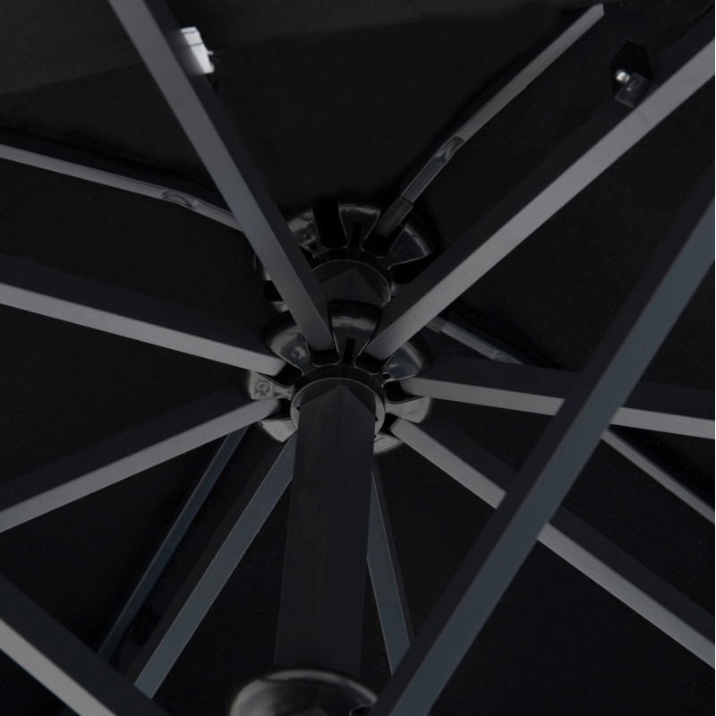 ΕΠΑΓΓΕΛΜΑΤΙΚΗ ΟΜΠΡΕΛΑ ALU ΤΗΛΕΣΚΟΠΙΚΗ HM6031.03 4x4x2,95-4Μ ΜΕ ΜΑΥΡΟ ΑΚΡΥΛΙΚΟ ΠΑΝΙ